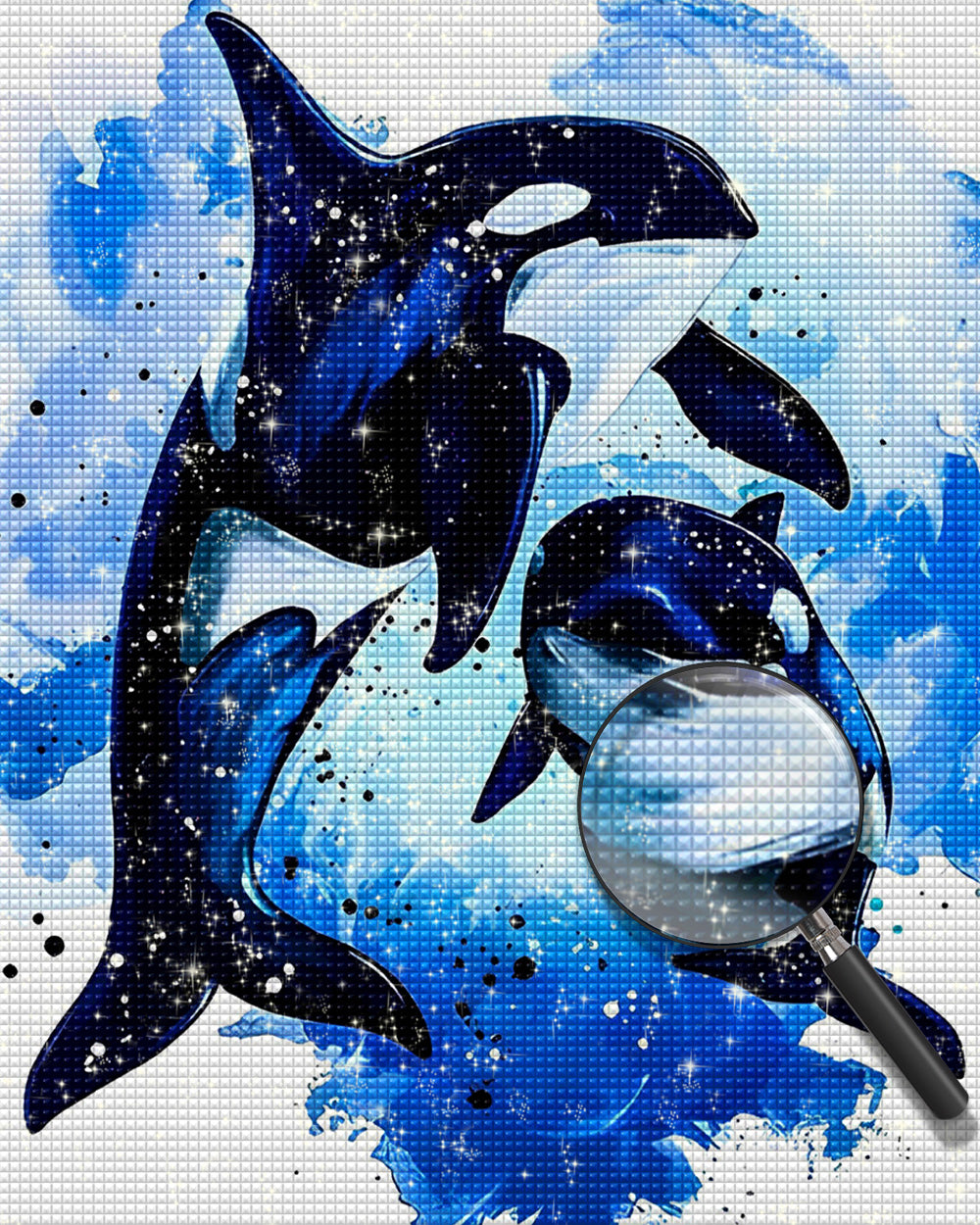 Zwei Wale Diamond Painting