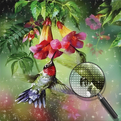 Vögel und Blumen Diamond Painting