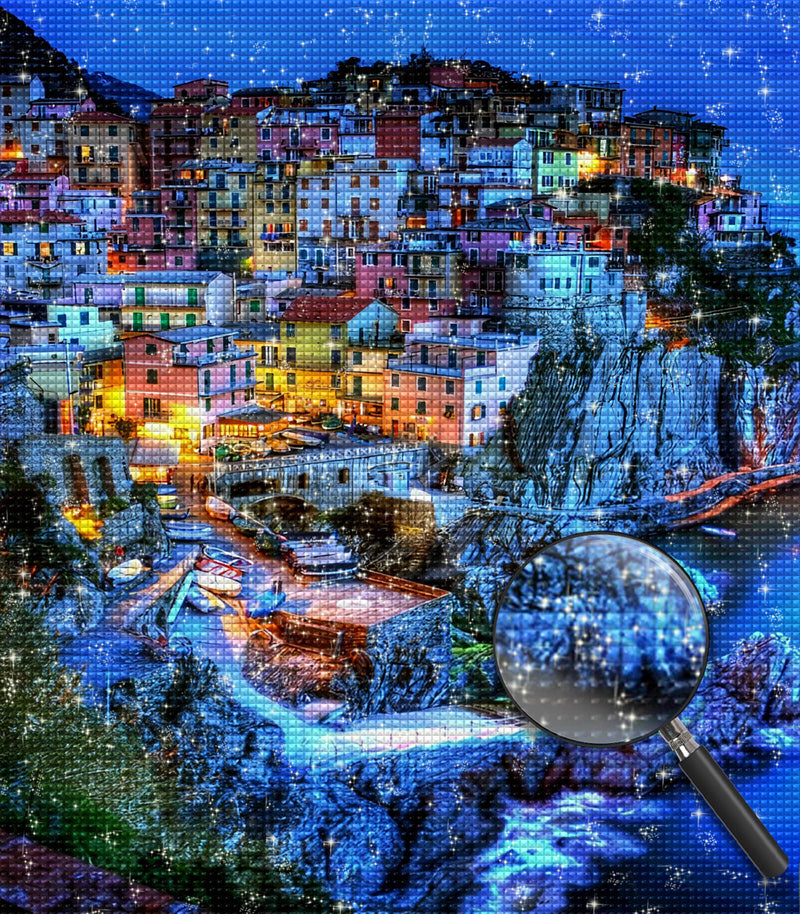 Positano-Dorf in Italien Diamond Painting