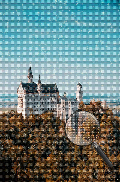 Schloss Neuschwanstein im Herbst Diamond Painting