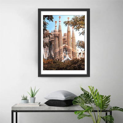 Sagrada Familia in Spanien Diamond Painting