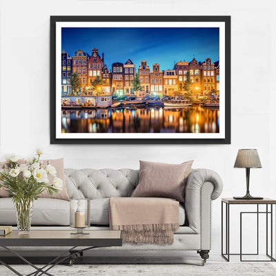 Amsterdam in der Nacht Diamond Painting