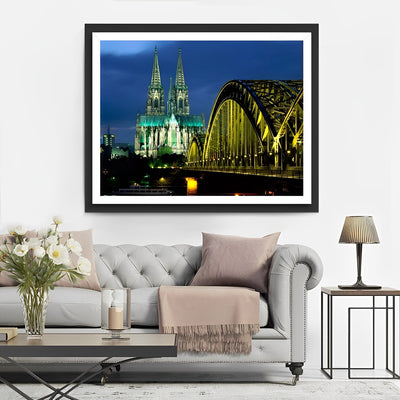 Kölner Dom und Brücke Diamond Painting