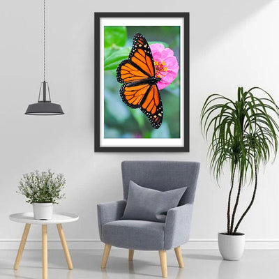 Schmetterling und Blume Diamond Painting