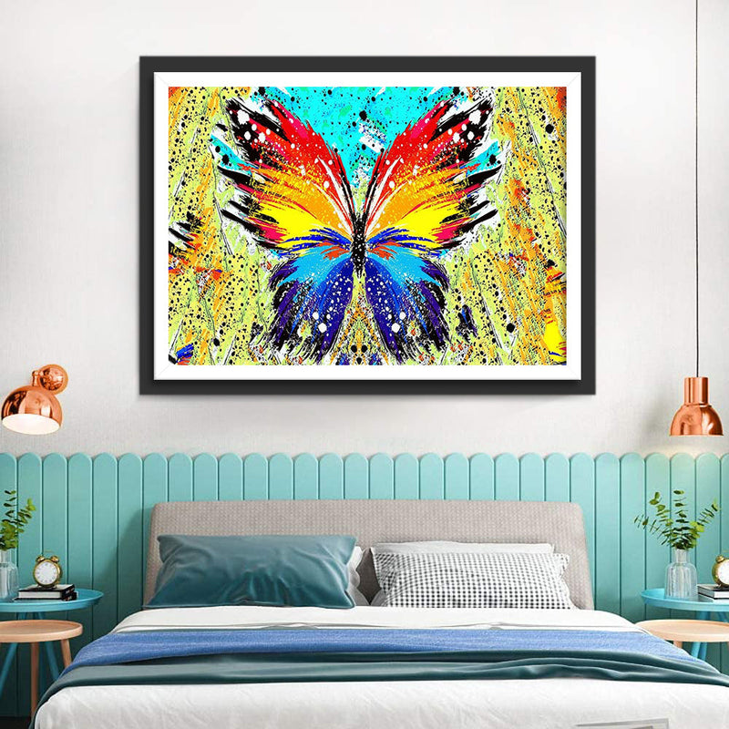 Bunter Schmetterling Diamond Painting