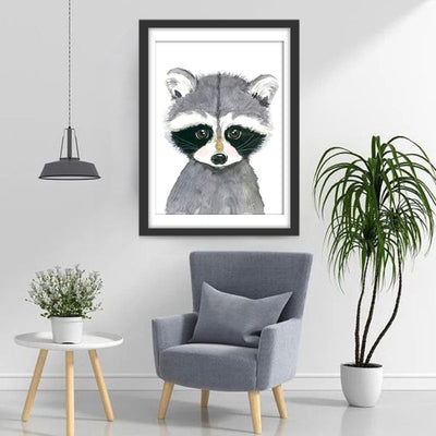 Cartoon Waschbär Diamond Painting