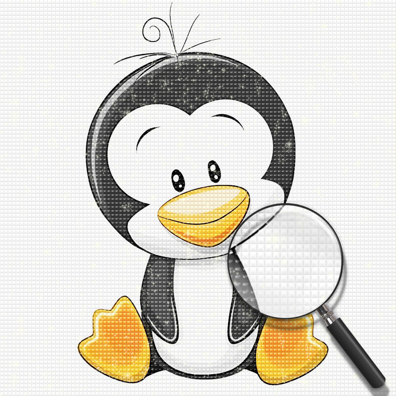 Cartoon Pinguin Diamond Painting