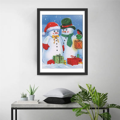 Schneemann Weihnachtsgeschenke Diamond Painting