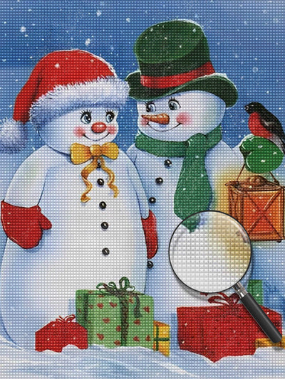 Schneemann Weihnachtsgeschenke Diamond Painting