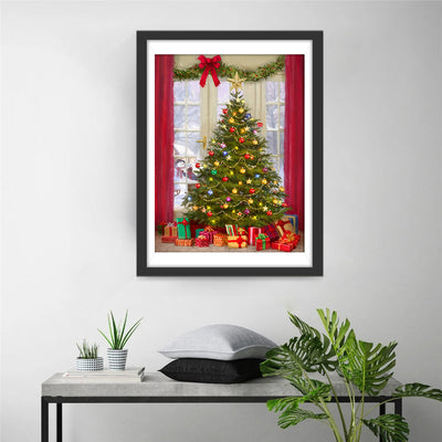 Weihnachtsbaum und Geschenke Diamond Painting