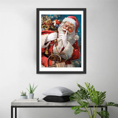 Weihnachtsmann mit Geschenken Diamond Painting