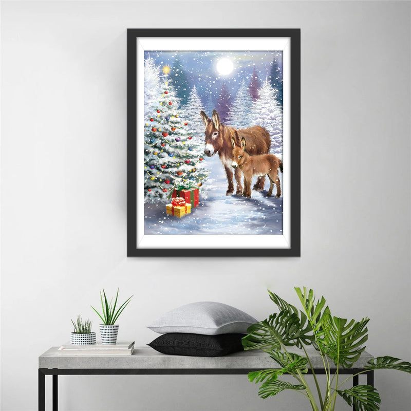 Esel Weihnachtsgeschenke Diamond Painting