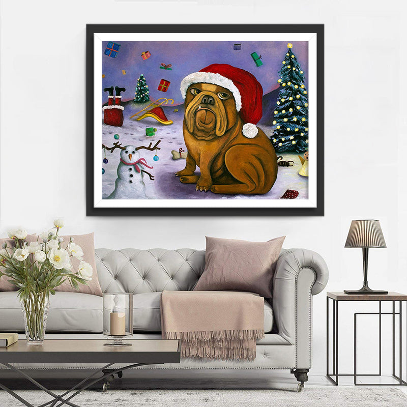 Hund Weihnachten Diamond Painting