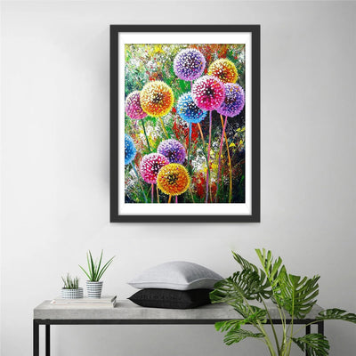 Bunte Pusteblumen Diamond Painting