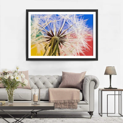 Weiße Pusteblume Diamond Painting