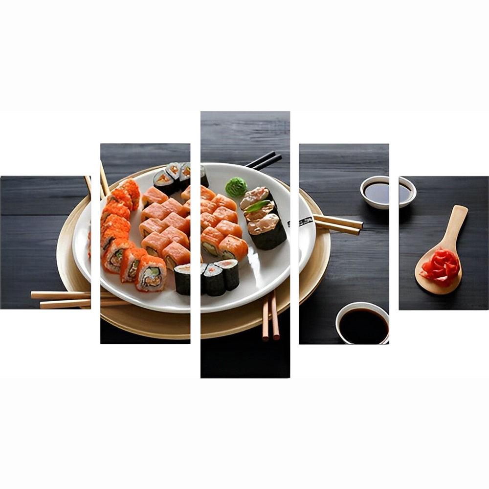 Lecker Sushi Diamond Painting 5 teilig