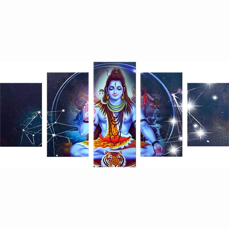 Shiva und Sternbilder Diamond Painting 5 teilig