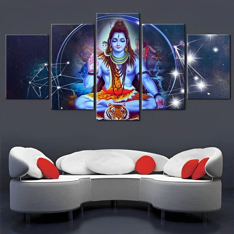 Shiva und Sternbilder Diamond Painting 5 teilig