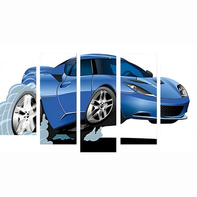 Blaues Auto Diamond Painting 5 teilig