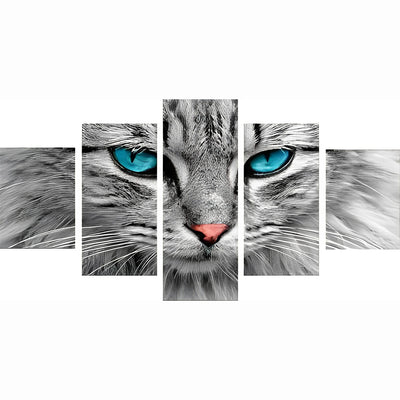 Katze Diamond Painting 5 teilig