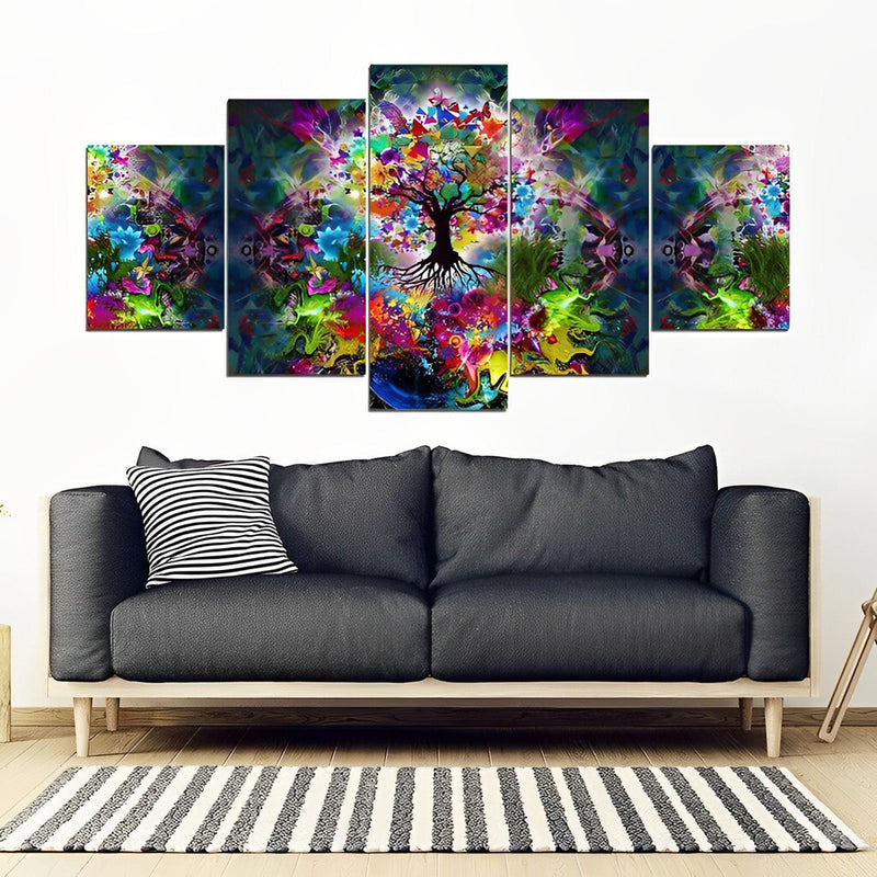 Abstrakter Baum Diamond Painting 5 teilig