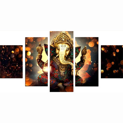 Ganesha Diamond Painting 5 teilig