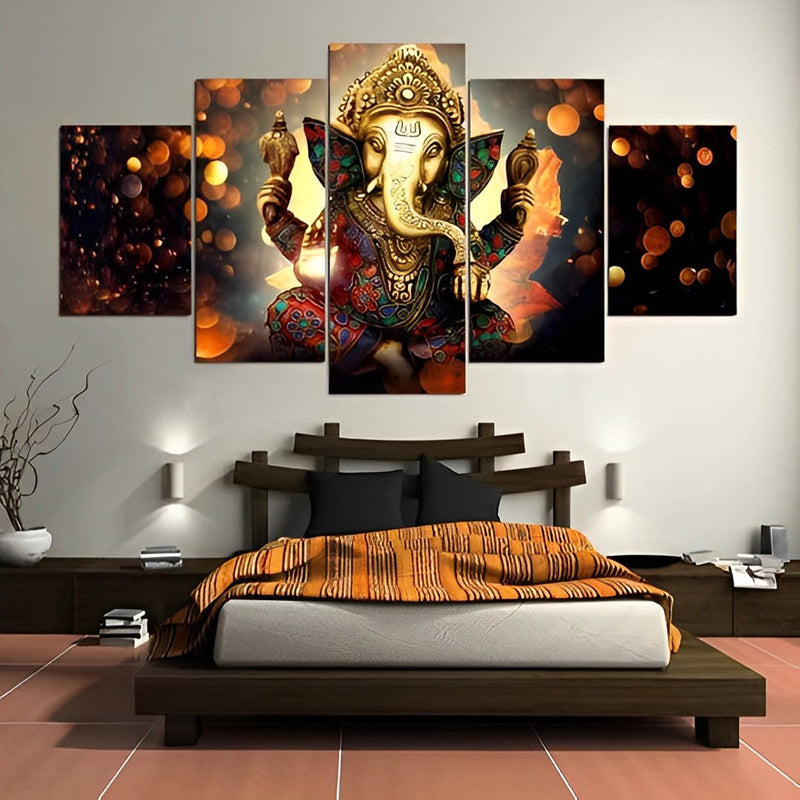 Ganesha Diamond Painting 5 teilig