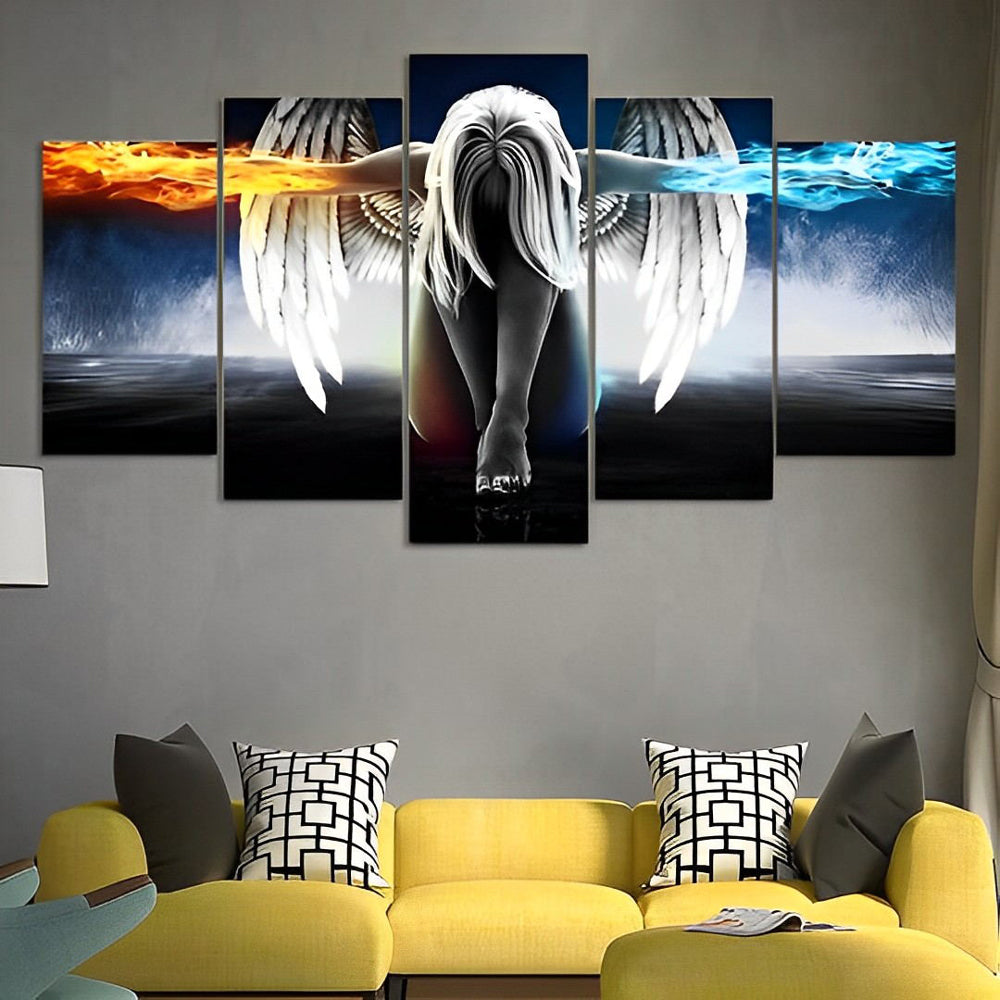 Eis Feuer Engel Diamond Painting