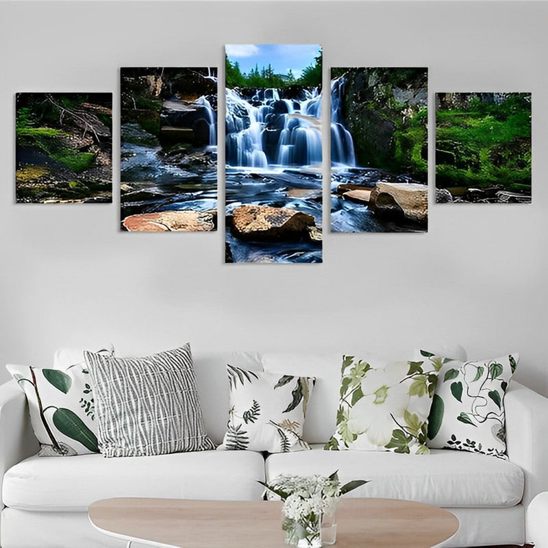 Wasserfall Diamond Painting 5 teilig