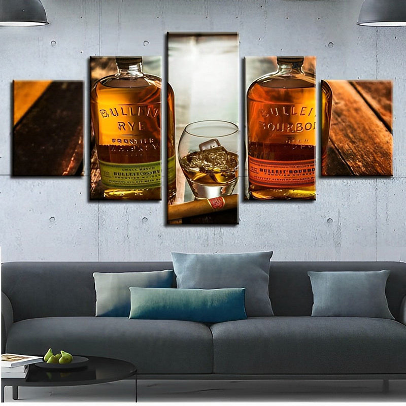 Whisky Diamond Painting 5 teilig