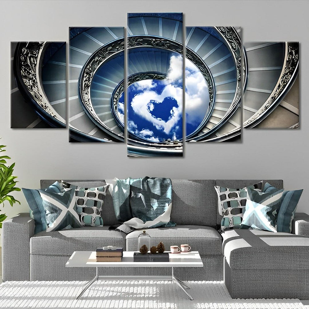 5 teilig Wendeltreppe Diamond Painting