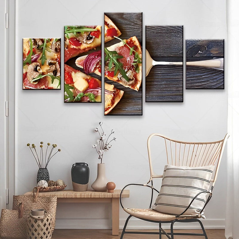 Pizza Diamond Painting 5 teilig