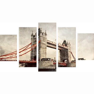 Londoner Brücke Diamond Painting 5 teilig