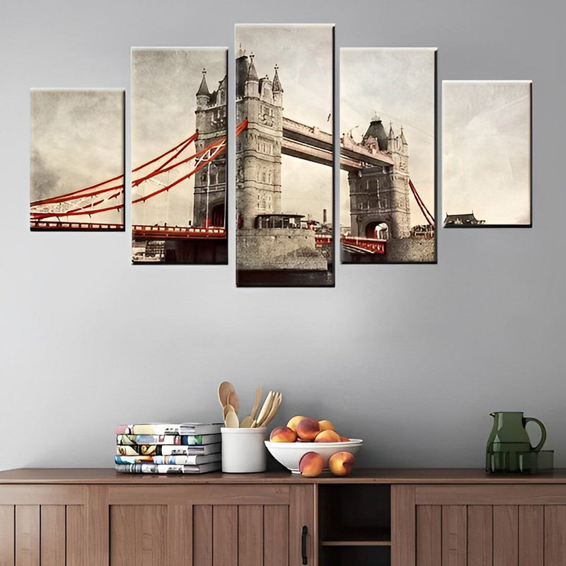 Londoner Brücke Diamond Painting 5 teilig