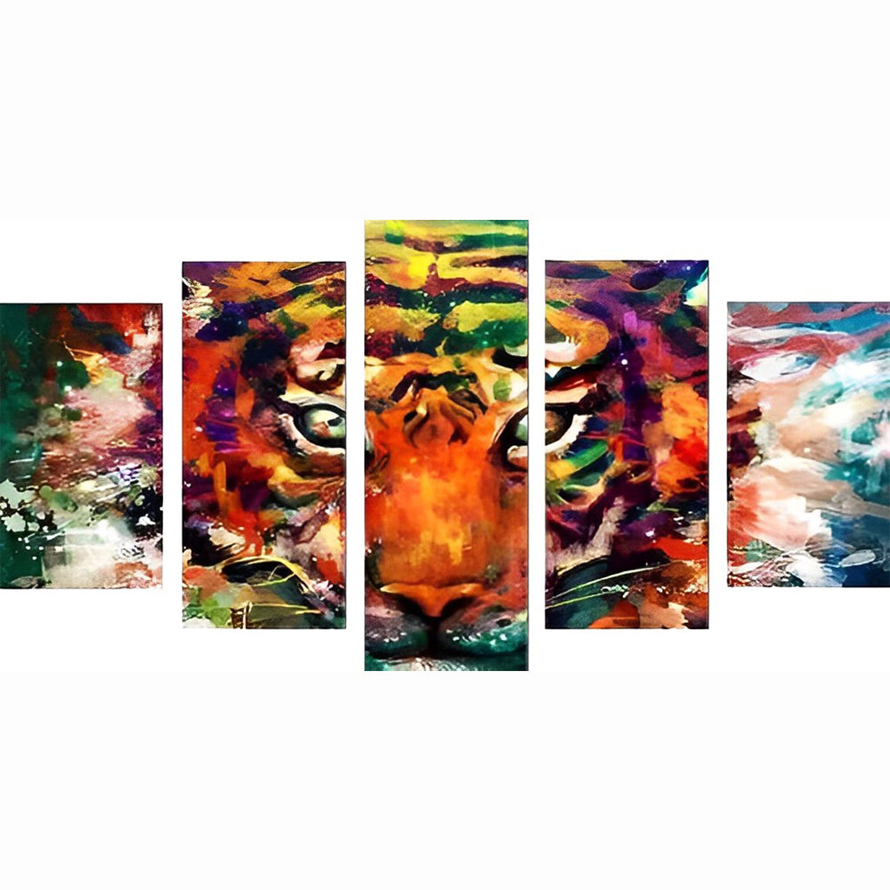 Tiger Diamond Painting 5 teilig