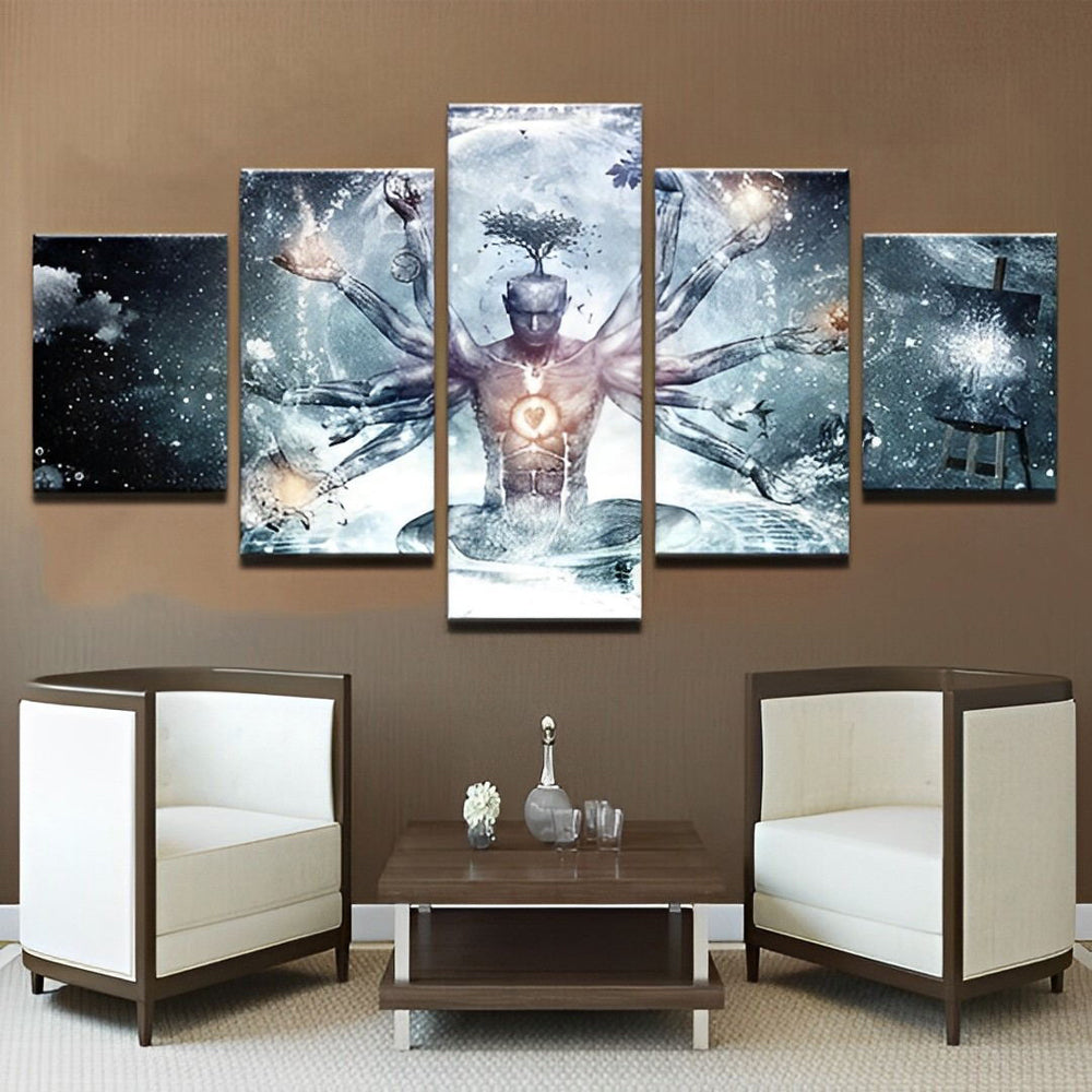 Abstrakter Mann Diamond Painting 5 teilig