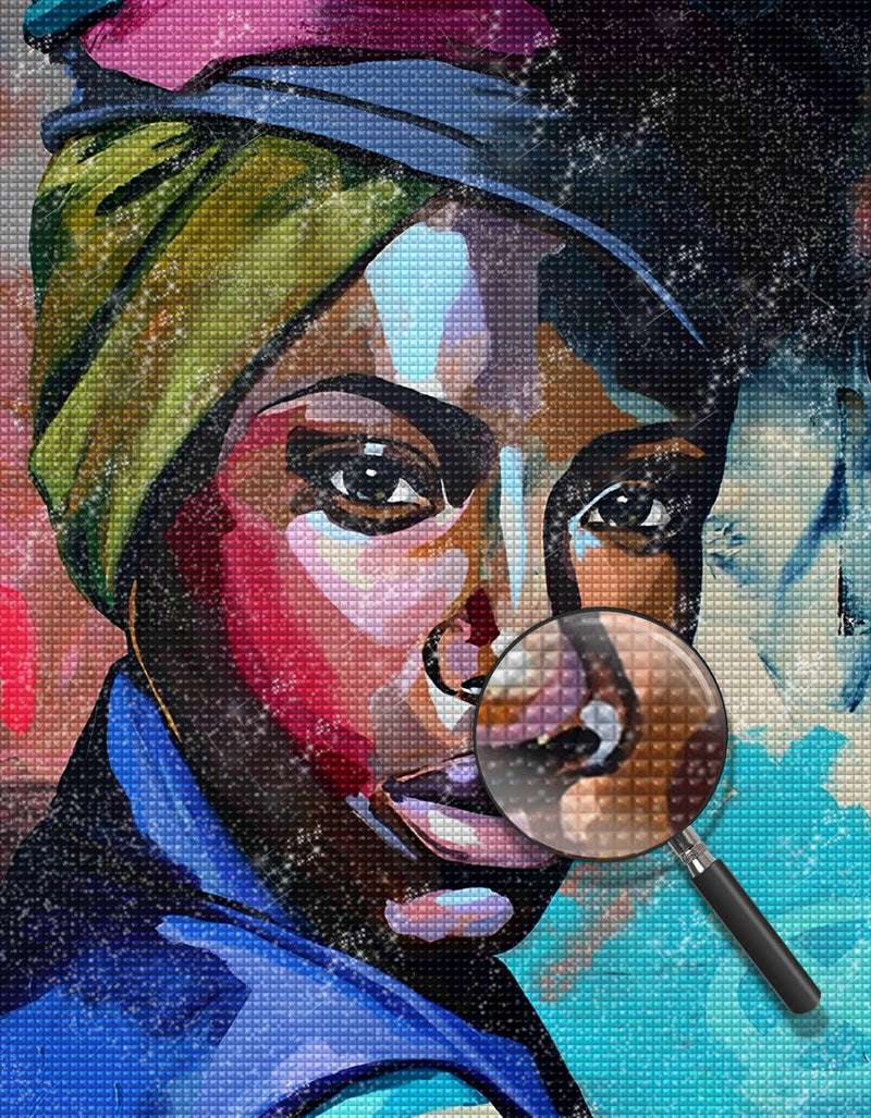 Afrikanische Frau Diamond Painting