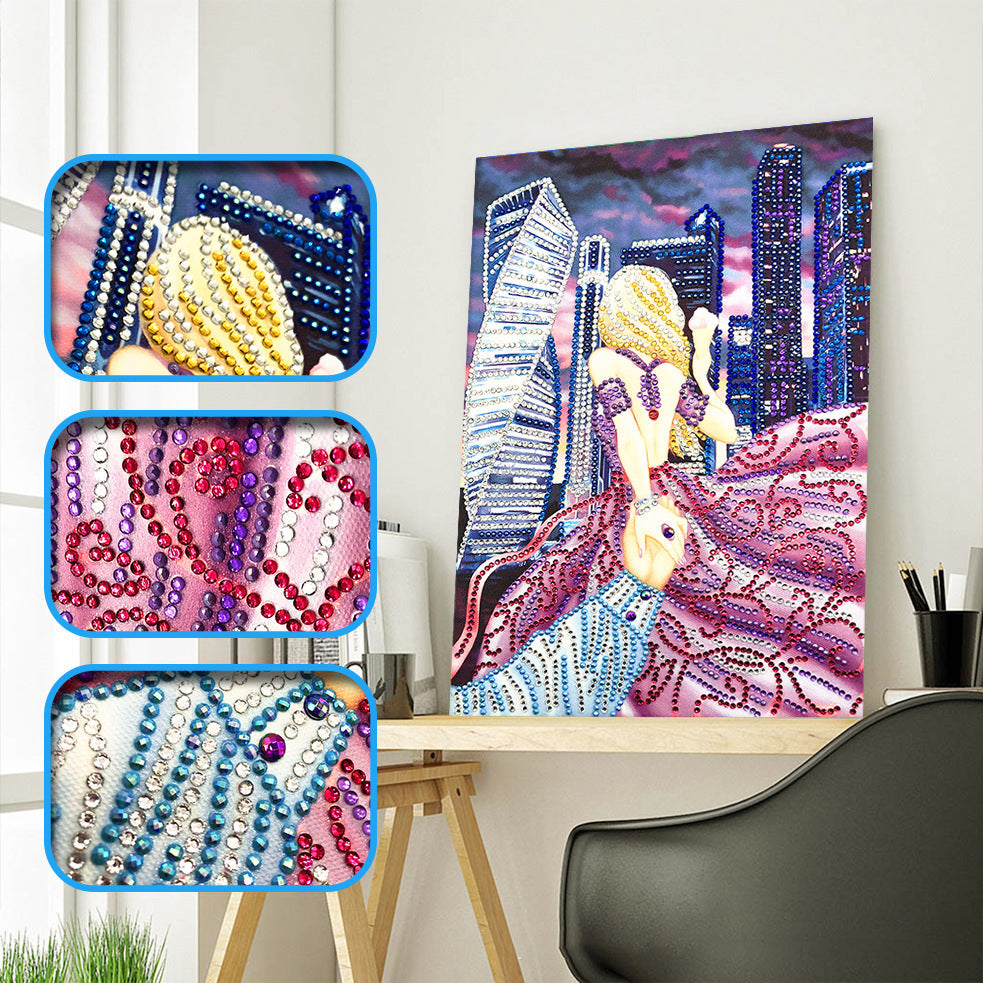 Frau Speziell Geformter Diamond Painting Set DPBEAUTYH001