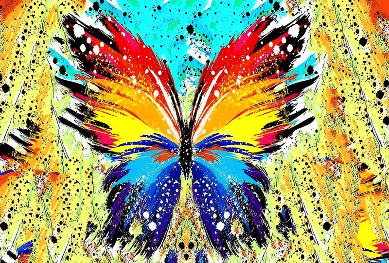 Bunter Schmetterling Diamond Painting