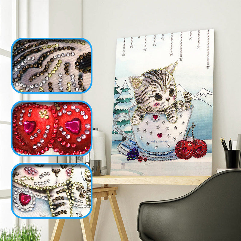 Katze Speziell Geformter Diamond Painting Set DPCATH002