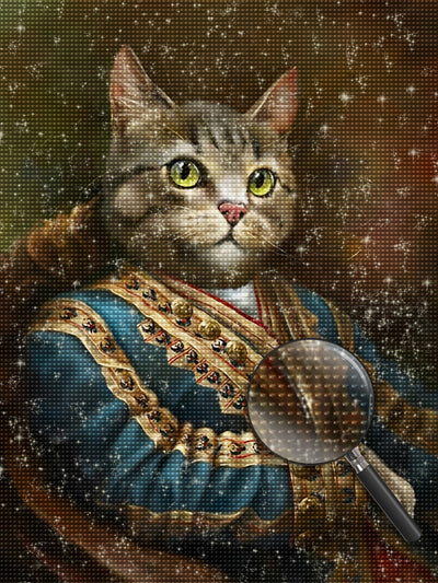 Königliche Katze Diamond Painting