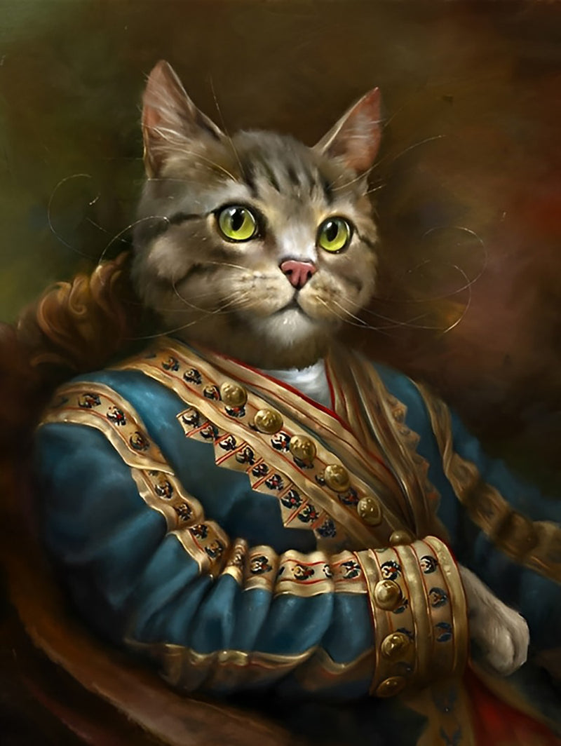 Königliche Katze Diamond Painting