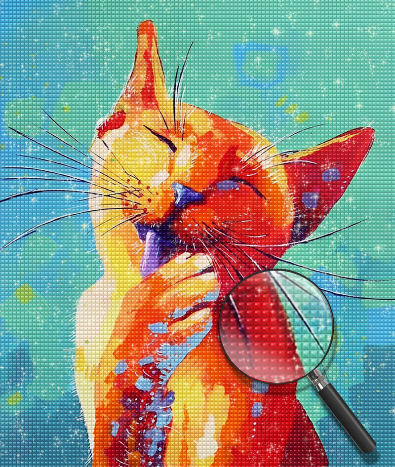 Lachende Katze Diamond Painting