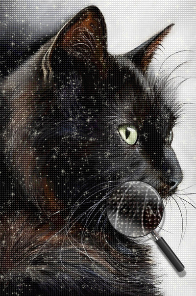 Schwarze Katze Diamond Painting