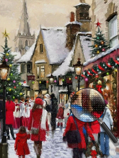 Weihnachtsmarkt Diamond Painting