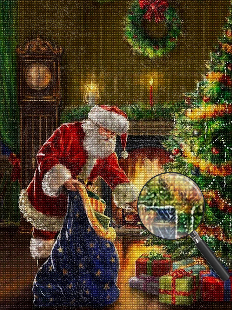 Weihnachtsmann Geschenke Weihnachtsbaum Diamond Painting