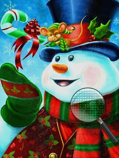 Weihnachten Schneemann Diamond Painting