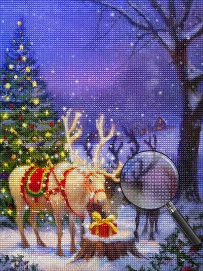 Rentiere Weihnachtsgeschenk Diamond Painting