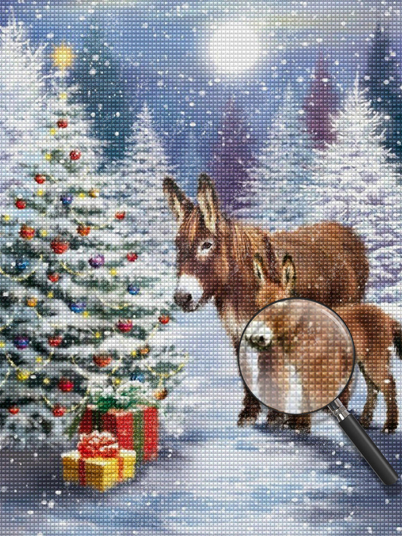 Esel Weihnachtsgeschenke Diamond Painting