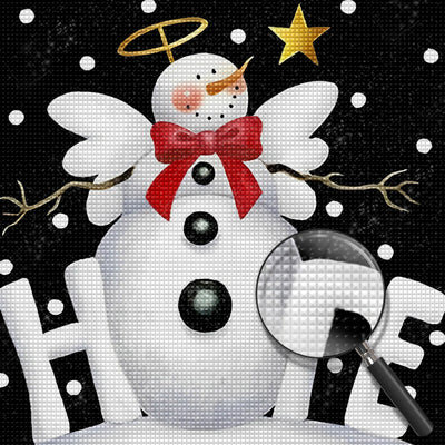 Weihnachtlicher Schneemann Diamond Painting